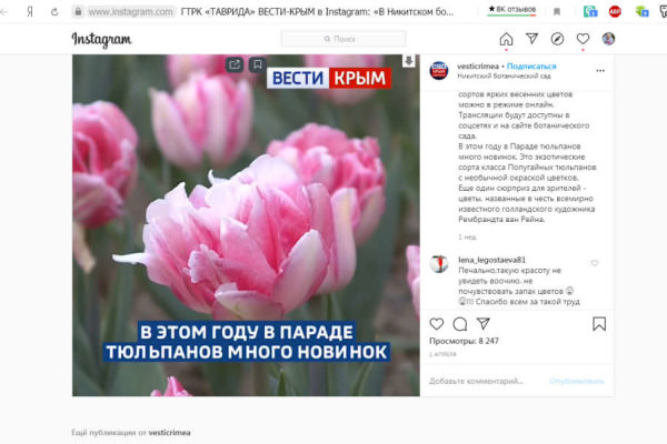 Вести-Крым в Инстаграмм